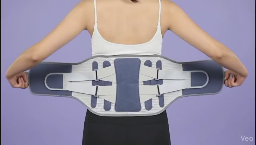 Load video: Self-Heating Wide Waist Support Belt